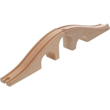 Giocattolo del ponte ferroviario in legno, espansione della ferrovia, set di ponti a 3 fori, Natale per bambini