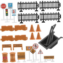 30 pezzi di segnaletica stradale per auto, ganci per interni, decorazione, paraurti trasparente, segnali stradali, segnali di stop