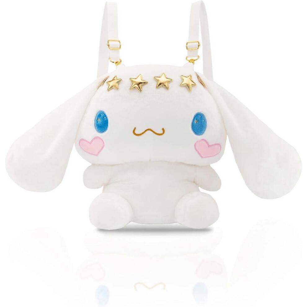 Anime Cartoon Cute Cinnamoroll Dog Plush Doll Backpack Kawaii Lolita Jk Girls Bag Birthday Gifts White