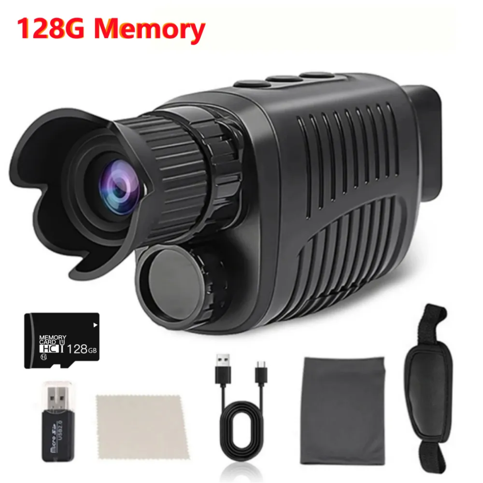 (128G Memory) Monocular Night Vision Device 1080P Hd Infrared Camera Hunting Telescope 6488958784250