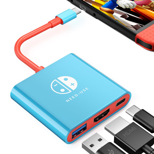 USB C to HDMI Adapter, 4K Resolution, Compatible with Nintendo Switch, OLED, Laptop
