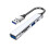 Convenient USB Hubs with Type C Data USB3.0 2.0 and Card Reader Card Reader for Office School and Shopping Mall(White) 1
