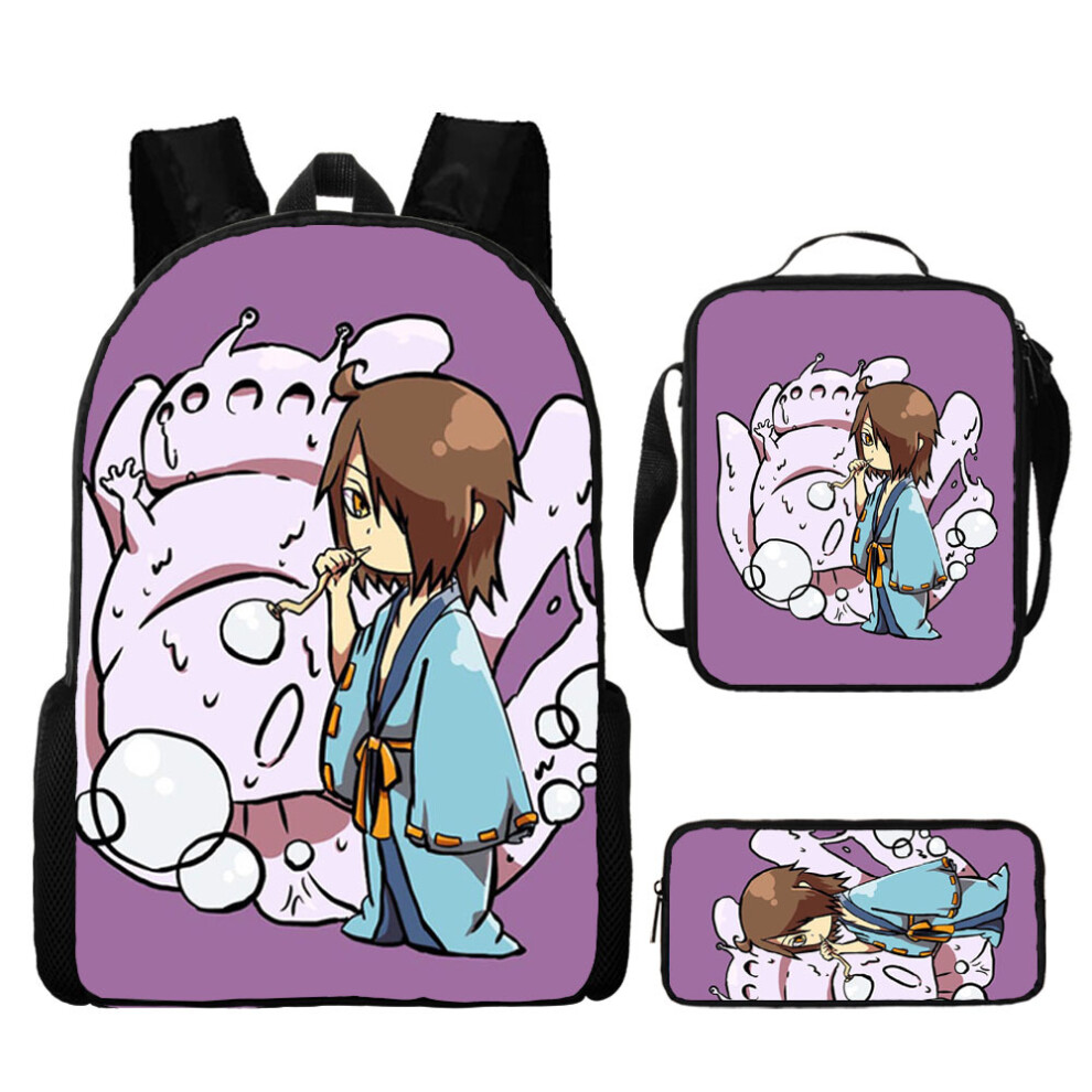 (T, Three-piece set) New Naruto children's schoolbag fashionable simple large capacity backpack student schoolbag cartoon backpack shoulder bag pen ba-image-OPC-PGM85XQ-NEW