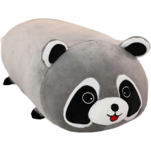 SSRGV soft plush pillow, cylindrical doll, children's toy, birthday gift, Valentine's Day, Christmas (19.6 x 7.8 inches, raccoon)
