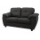 CARLOS 3+2 SEATER SOFA SET BLACK FAUX LEATHER 3