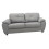 CARLOS 3+2 SEATER SOFA SET GREY FAUX LEATHER 3