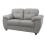 CARLOS 3+2 SEATER SOFA SET GREY FAUX LEATHER 4
