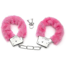 (LWDd)Menottes en peluche rose, peluche douce avec 2 clés pour le jeu de rôle de la police