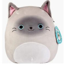 Felton die Siamkatze - Offiziell lizenzierter Kellytoy Plüsch, 10 Zoll - Sammelbares, weiches Squishmallow-Kuscheltier