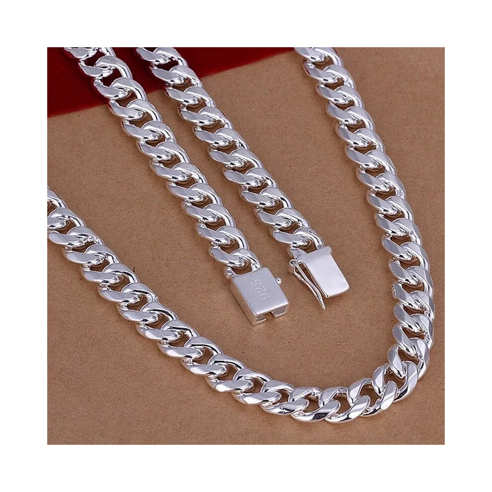 Urmylady (55Cm 22Inches) 925 Sterling Silver 10Mm Exquisite Noble Necklace For Men Women