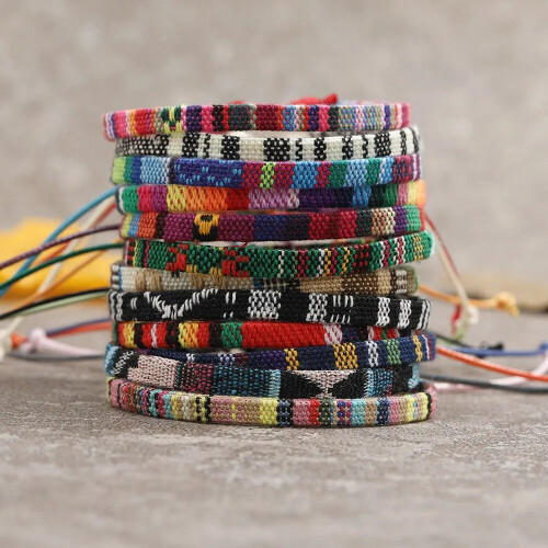 (Multicolor) 12 Boho Surfer Beach Unisex Bracelet Set 1