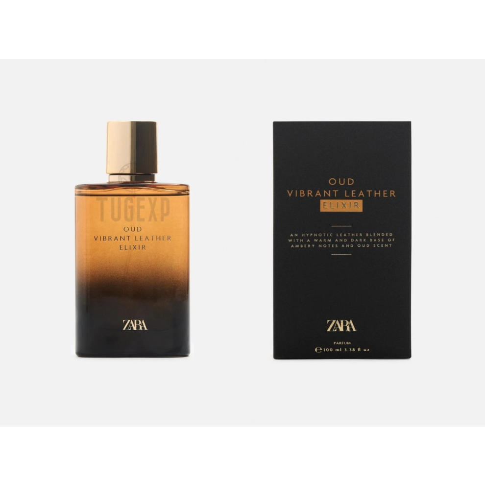 Zara Oud Vibrant Leather Elixir Perfume Men 100Ml Fragrance (3.38Oz)