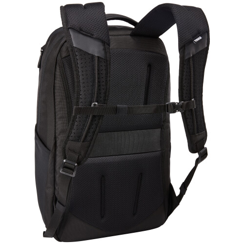Thule Sac à dos - THULE - Accent Recycled Backpack 23L - Noir - Compartiment Safe Zone - Écologique 1