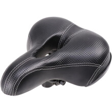 Široké polstrované elastické sedadlo na bicykel pre pohodlné absorpčné náhradné sedlo