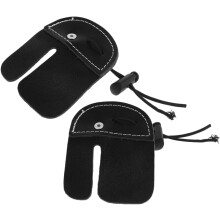 Dlhotrvajúca lukostrelecká slučka Recurve Luk Príslušenstvo 2ks Bow Finger Tab Rukavice Pohodlná ochrana