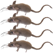 4ks miniatúrne figúrky myší Umelé remeselné figúrky myší Záhradné drobné ozdoby na myši