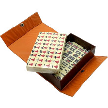 Čínska súprava Mahjong v cestovnej veľkosti Mini Mahjong herná súprava pre zábavu a voľný čas na párty