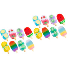 2 sady Zmrzlinovej gumy Krémové novinky Gumy pre zmrzlinu Obchod Obchod Puffy Saucer Marshmallow Zmrzlinový košík