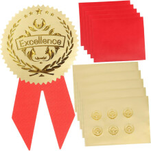 Štítky Nálepky s medailami Sada nálepiek s certifikátom 36 kusov nálepiek na medaily