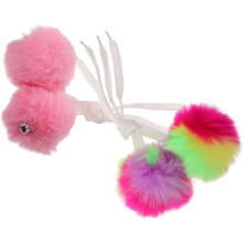 4ks Roller Skate Pompom Ball with Bell Fuzzy Balls Dekoratívne doplnky na kolieskové korčule