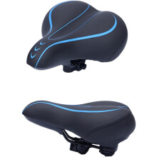 Ergonomické sedadlo bicykla tlmenie nárazov Pohodlná podložka pre cestné a horské bicykle čierna