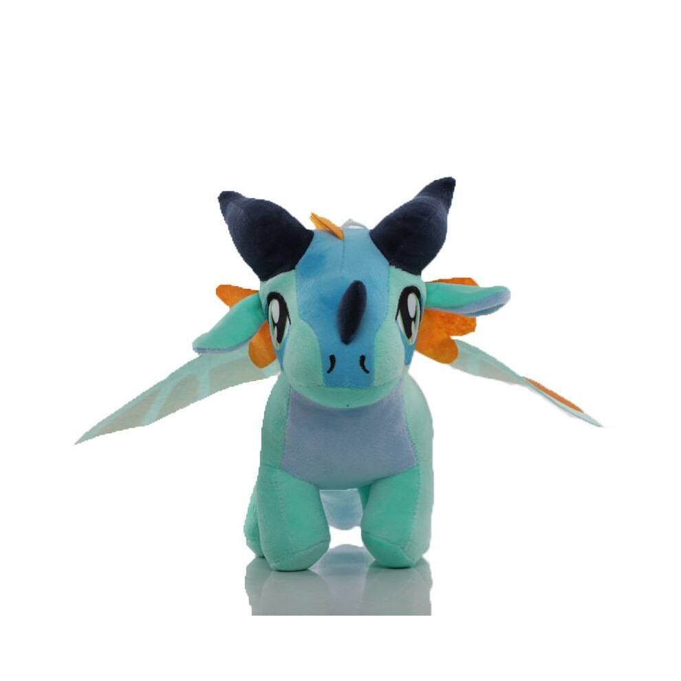 Fire Of Wings Dragon Big Eye Blue Dragon Plush Toy Stuffed Doll Gift Cartoon