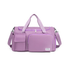 (Lavender) Womens Fitness Bag Dry Wet Separation Multifunctional Travel Swimming Training