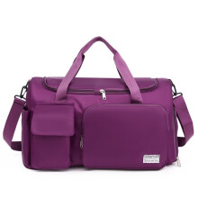 (Purple) Womens Fitness Bag Dry Wet Separation Multifunctional Travel Swimming Training