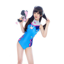(StyleD, L) Dvacos Overwatch Womens Cosplay Swimsuit With Design Unique Halloween
