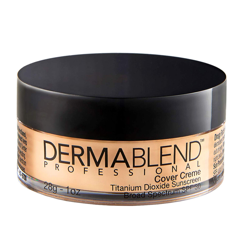 Dermablend Cover Creme High Coverage Foundation with SPF 30  35C Medium Beige  1 Oz.