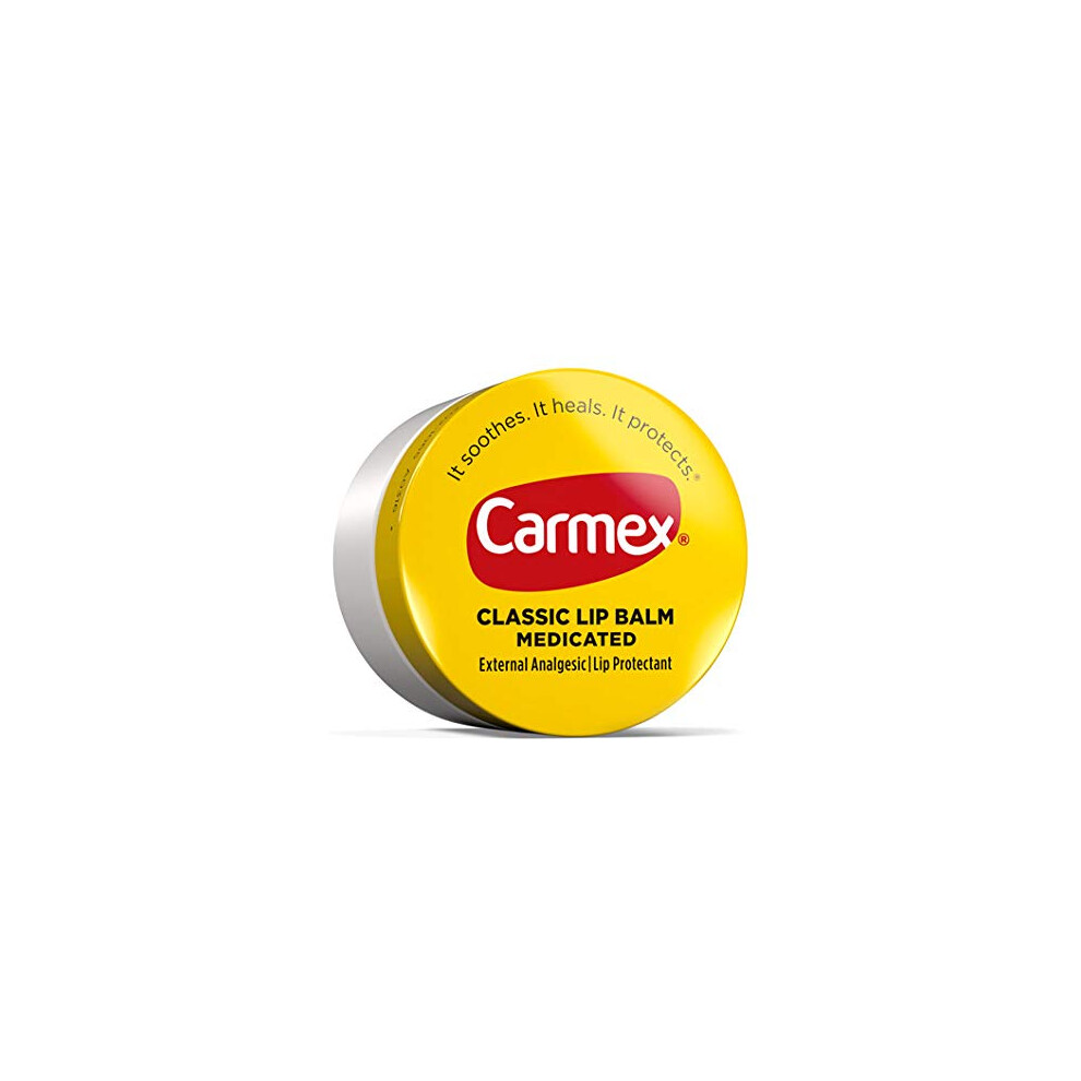 Carmex Classic Lip Balm Medicated Jar 0.25 Ounce (Pack of 1)