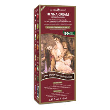 Surya Brasil Henna-Haarfarbe-Creme semipermanenter nat rlicher Farbstoff zur Grauabdeckung Tiefenpflegendes Dunkelbraun 2,37 oz