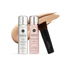 Sada MagicMinerals AirBrush Foundation od Jeromea Alexandra  3dln sada obsahuje make-up AirFinsh a tetec Kabuki  make-up ve spreji s prsadami p