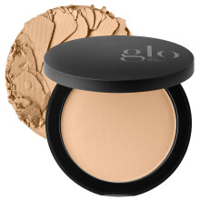 Glo Skin Beauty Pressed Base Powder Foundation Makeup (Golden Dark) - Flawless Coverage for a Radiant Natural Second-Skin Finish