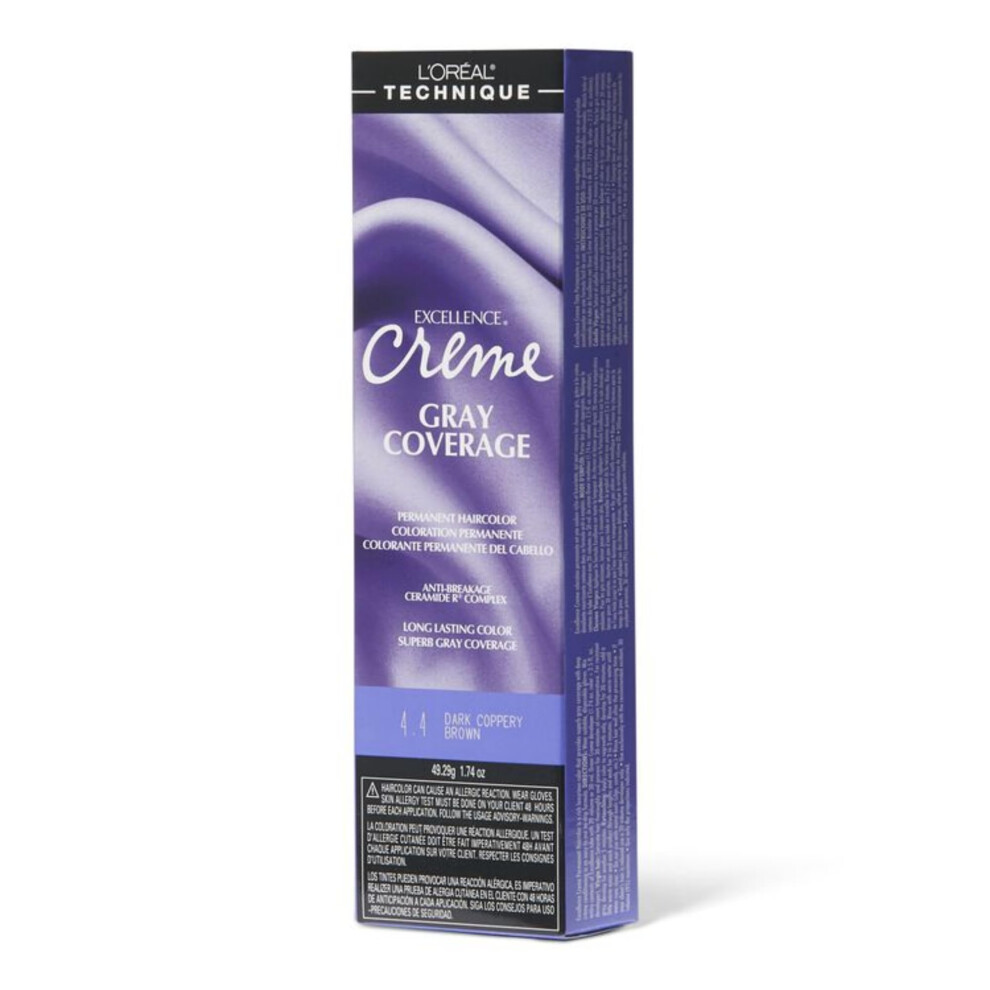 LâOrã©Al Technique Brown Loreal Excellence Creme Color #4.4 Dark Copper 1.74Oz (6 Pack)