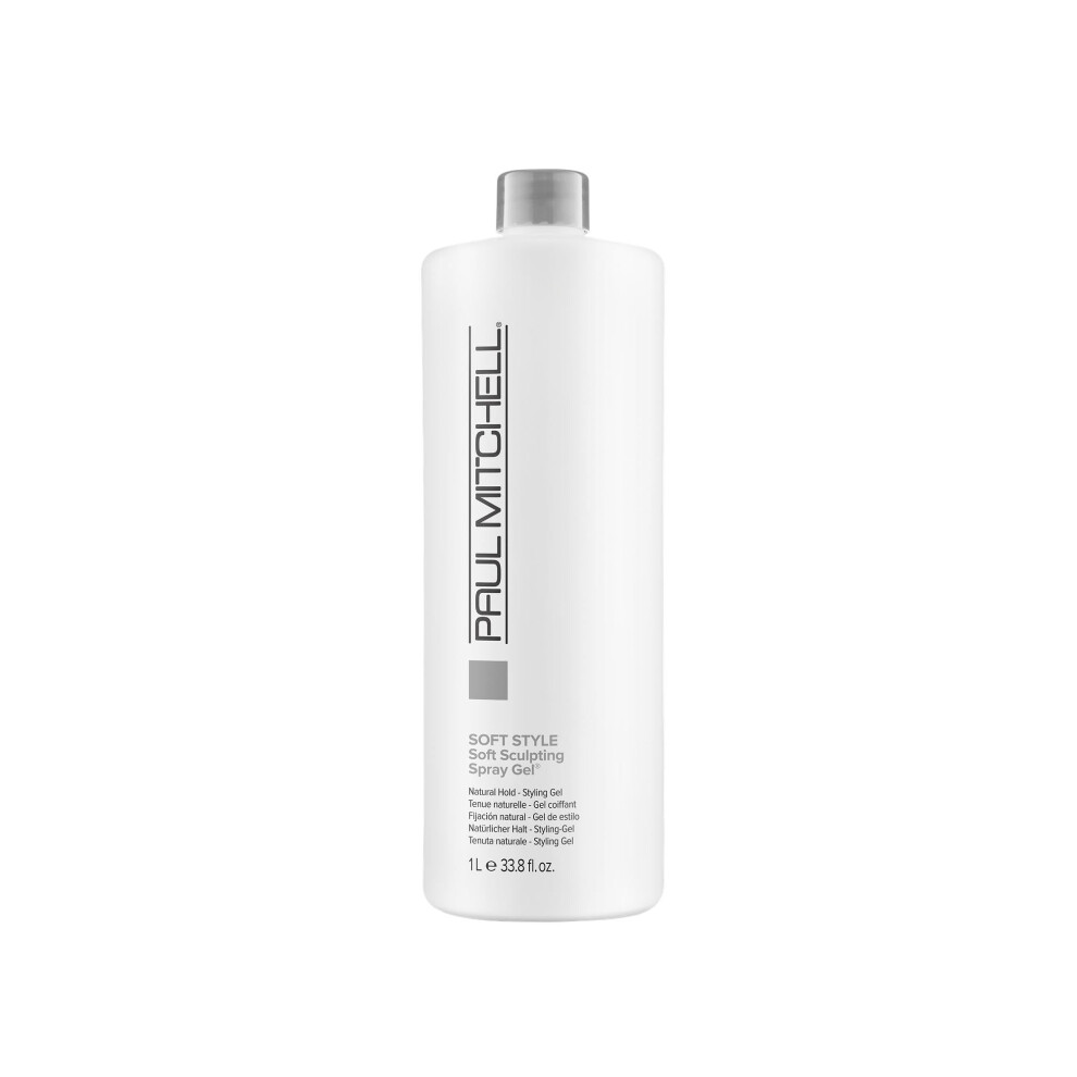 Paul Mitchell Soft Sculpting Spray Gel, Natural Hold, Soft Finish, For All Hair Types, 33.8 Fl. Oz.