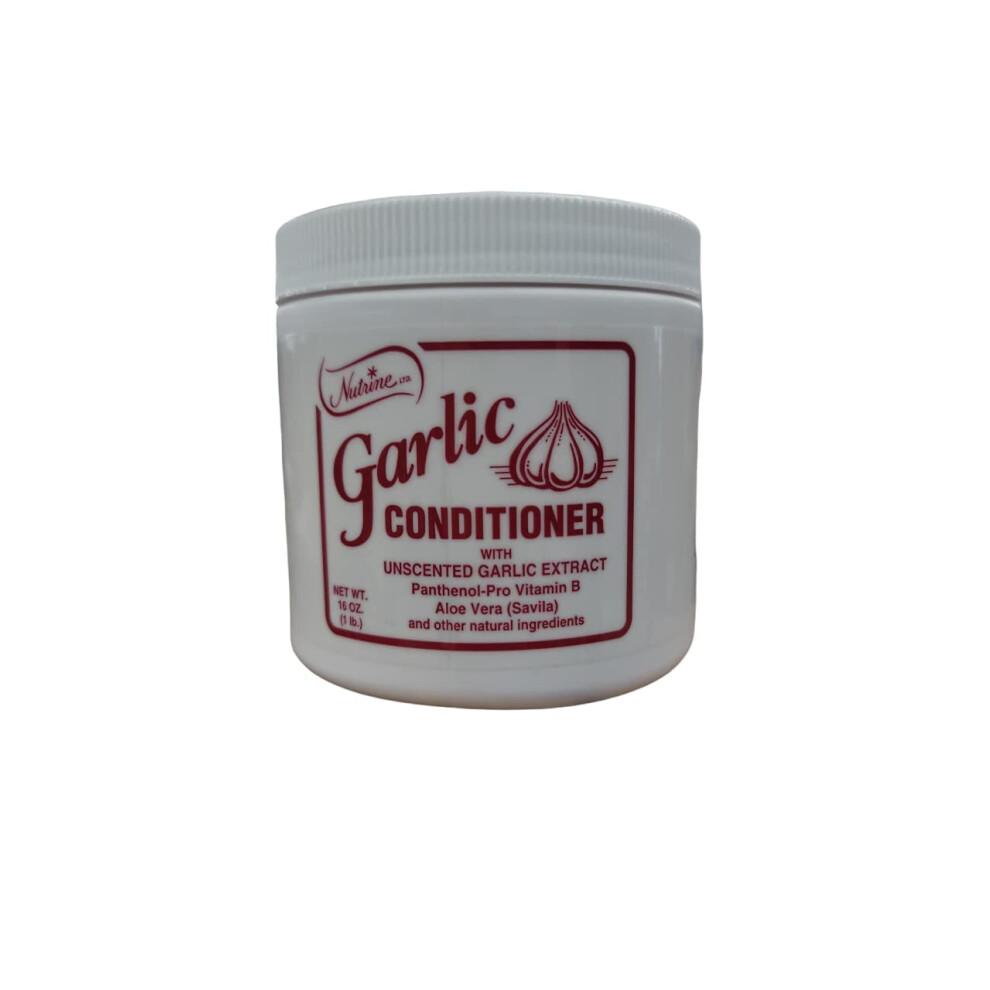 Nutrine Garlic Conditioner 16 oz. Jar Unscented (Pack of 8)