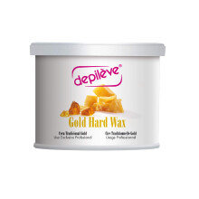 Depileve Gold Hard Wax for Hair Removal - Stripless Wax 14 oz - Full Body - Ideal for Delicate  Sensitive Skin