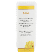 GiGi kleine gebleekte mousseline epileerstrips voor haar waxen/ontharen 100 strips