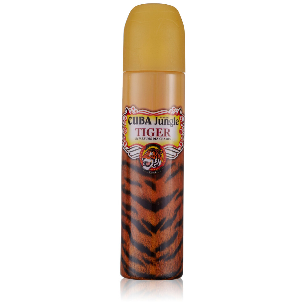 Cuba Jungle Tiger Eau De Parfum Spray For Women 3.4 Ounce