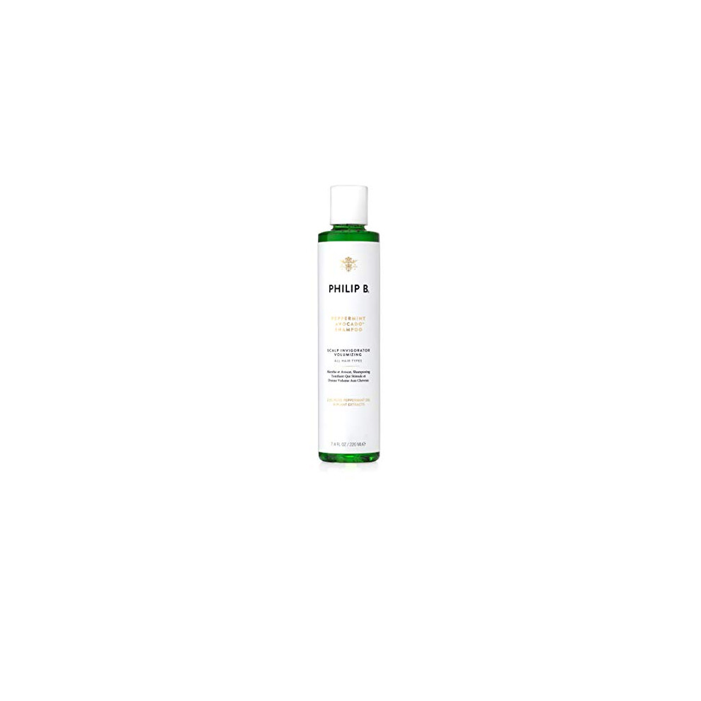 Philip B Pepperment Avocado Shampoo | Volumizing & Clarifying Shampoo Refreshes Scalp and Deep-Cleans Hair  7.4 oz.