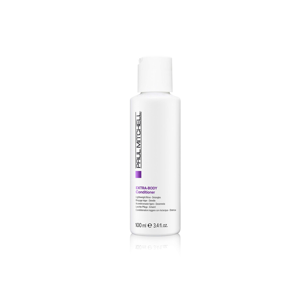 Paul Mitchell Extra-Body Conditioner, Detangles + Volumizes, For Fine Hair, 3.4 Fl. Oz.