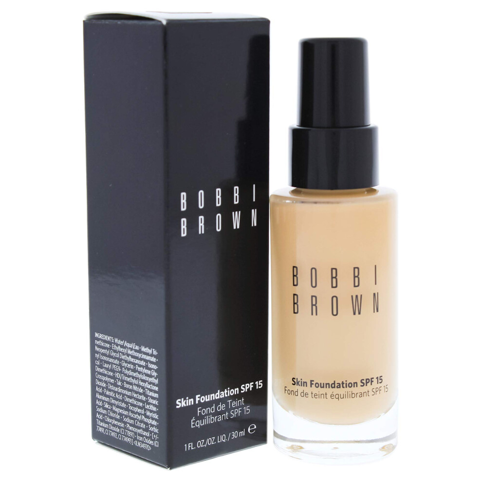 Bobbi Brown Skin Foundation SPF 15  4.25 Natural Tan for Women  1 Ounce