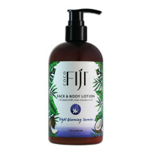 Coco Fiji Face & Body Lotion Infused With Coconut Oil | Lotion for Dry Skin | Moisturizer Face Cream & Massage Lotion for Women & Men | Night Bloomin