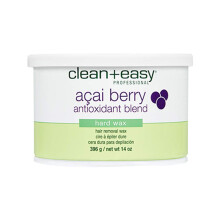 Cire dure Acai Berry Clean + Easy, retrait de poils sans bande, épilation indolore du corps entier