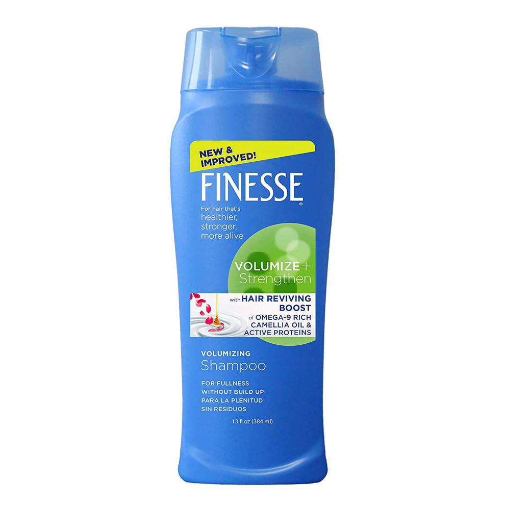 Finesse Volumize + Strengthen Volumizing Shampoo 13 Oz (Pack Of 6) Add Volume & Strength To Thin Or Fine Hair For Fuller Looking Hair