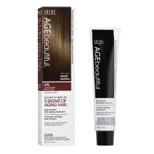 AGE beautiful Permanent Hair Color Dye Liqui Creme | 100% Gray Coverage | Anti-Aging Haircolor | Biotin for Thicker Fuller Hair | Professional Salon