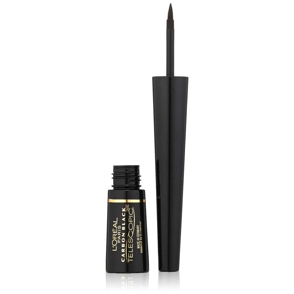 Lor? L Paris L'orã©Al Paris Telescopic Precision Liquid Eyeliner, Carbon Black (Pack Of 2)