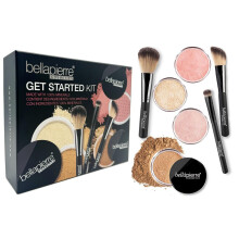bellapierre Kezdo lpsek Kit | Tartalmaz 2 svnyi alapozt 1 pirostt s 1 bronzostt | Mineral Makeup Essentials | Nem mrgezo s parabnmentes