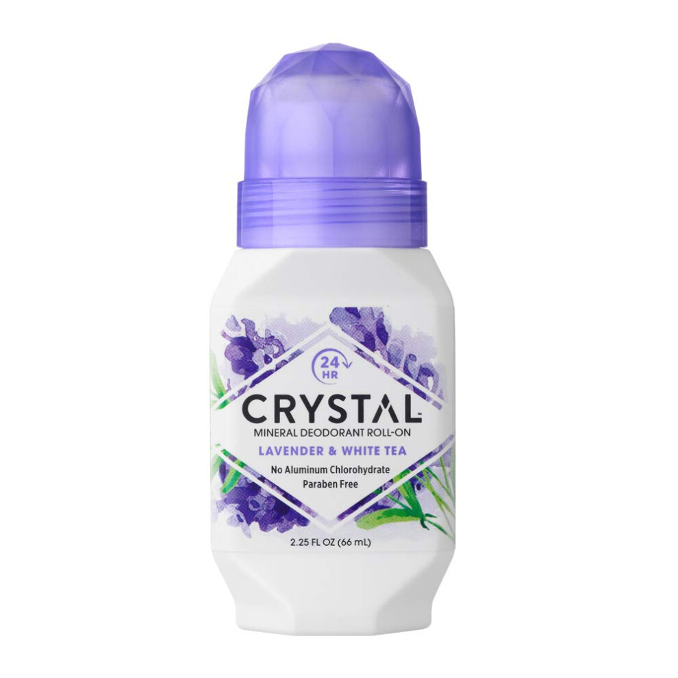 Kri T Lov Esencia Crystal Mineral Deodorant Roll-On Lavender & White Tea 2.25 Oz (Pack Of 12)